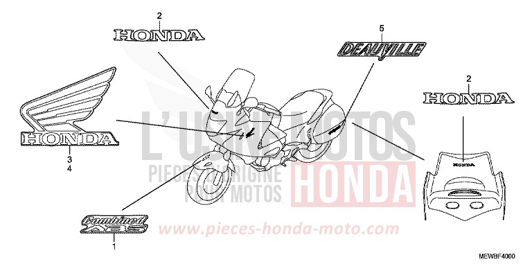 MARK for Deauville ABS CARNELIAN RED METALLIC (R296) from 2011